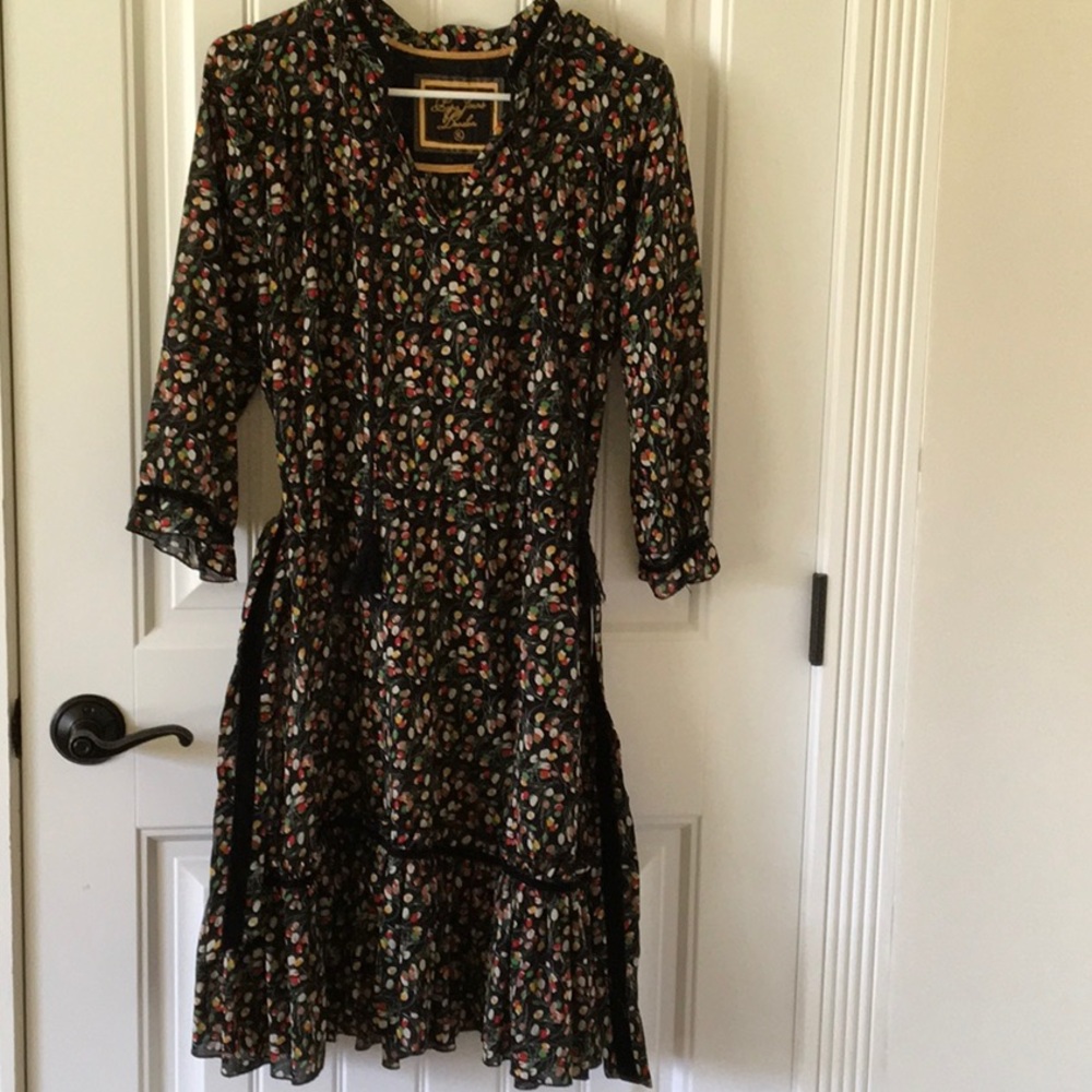 Boho floral midi dress